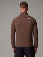 بني - سترة فليس بسحاب كامل Glacier من ‪The North Face®‬ - صورة 2 من 6