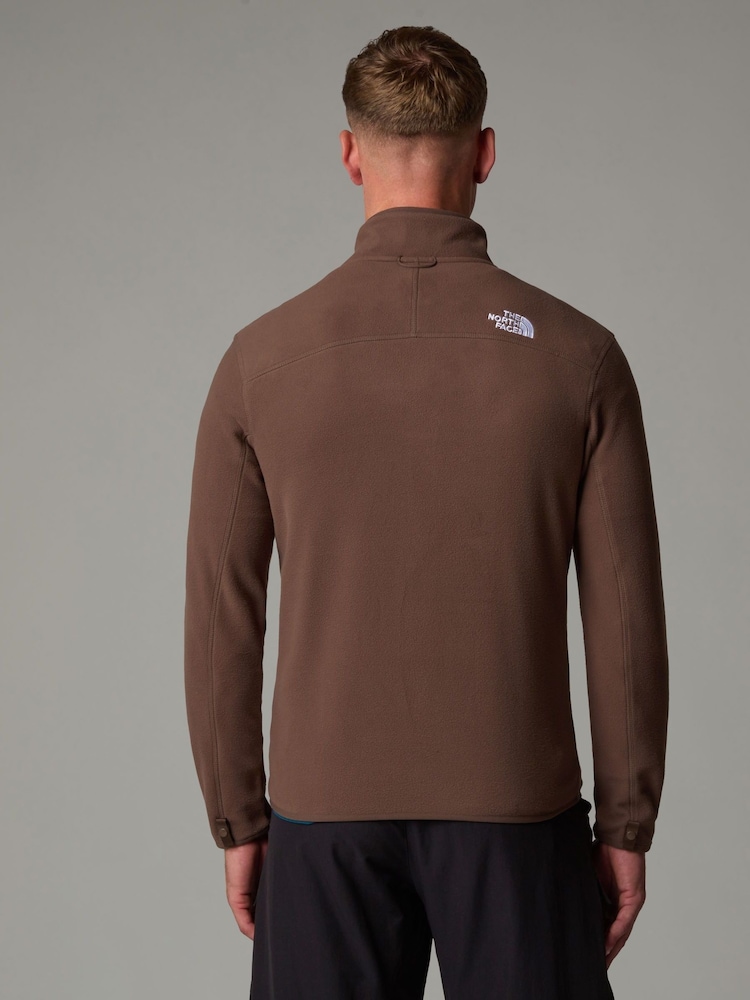 بني - سترة فليس بسحاب كامل Glacier من ‪The North Face®‬ - صورة 2 من 6