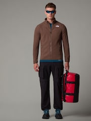 بني - سترة فليس بسحاب كامل Glacier من ‪The North Face®‬ - صورة 3 من 6