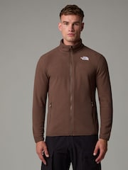 بني - سترة فليس بسحاب كامل Glacier من ‪The North Face®‬ - صورة 4 من 6