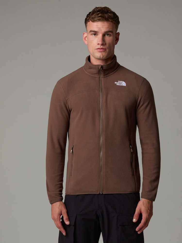 The North Face Brown Glacier Full Zip Fleece - Image 4 of 6