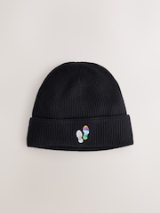 Negro - Duke of Edinburgh Embroidered Beanie - Imagen 3 de 5