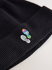 Negro - Duke of Edinburgh Embroidered Beanie - Imagen 4 de 5