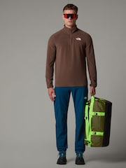 The North Face Brown Side Logo Neutral Side Logo Glacier Quarter Zip Fleece - Image 3 of 5