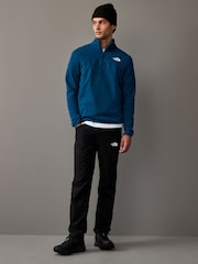 The North Face Blue Side Logo Neutral Side Logo Glacier Quarter Zip Fleece - Image 2 of 8