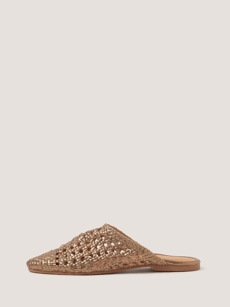 Monsoon Bella Braided Leather Slipper Sandals - 圖片 1/3