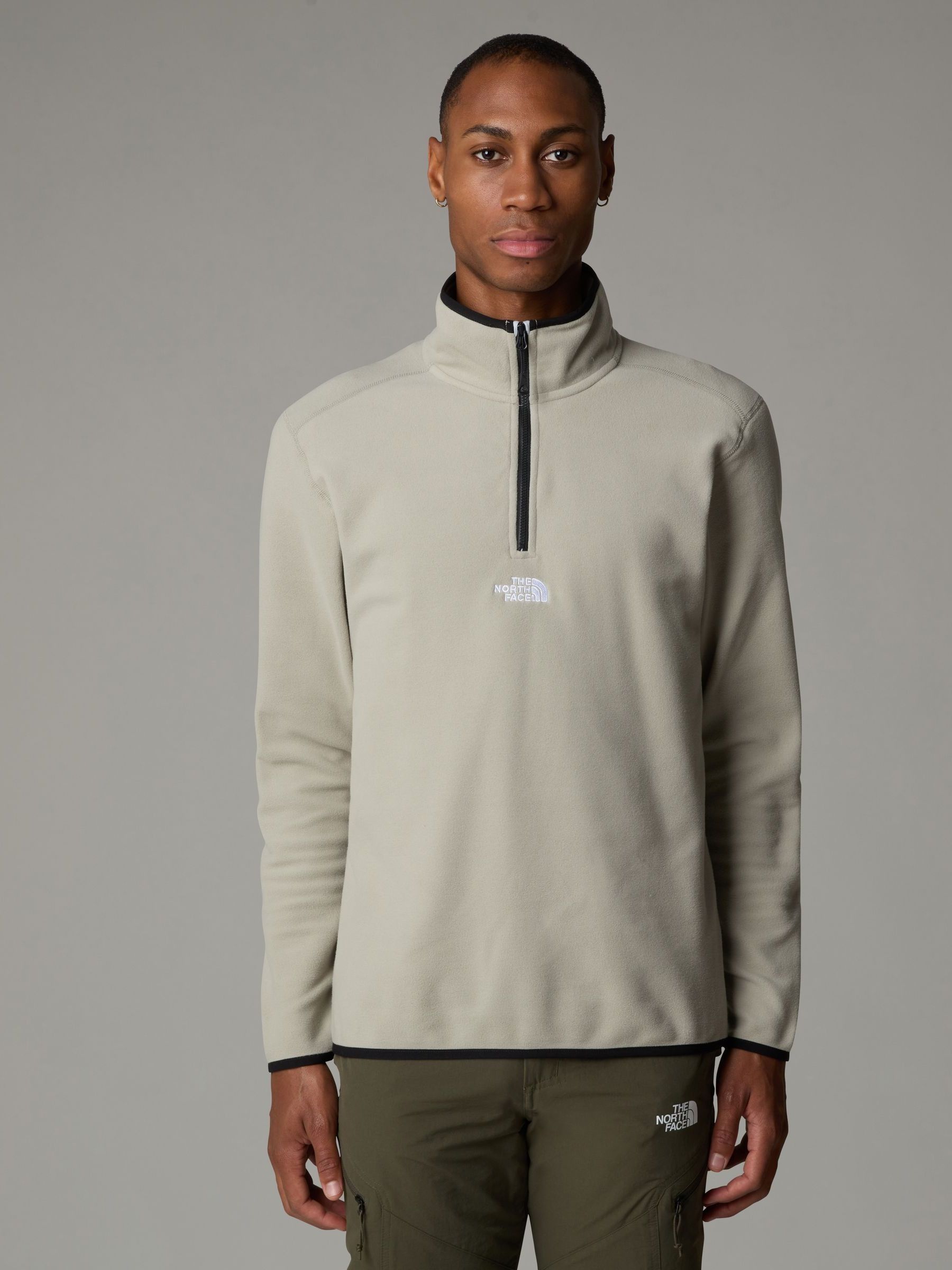 Grey north face quarter zip store