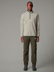 The North Face Grey Central Logo Neutral Side Logo Glacier Quarter Zip Fleece - Image 3 of 6