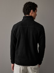 The North Face Black Central Logo Neutral Side Logo Glacier Quarter Zip Fleece - Image 3 of 5