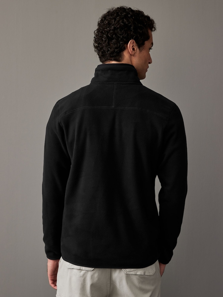 The North Face Black Central Logo Neutral Side Logo Glacier Quarter Zip Fleece - Image 3 of 5