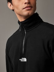 The North Face Black Central Logo Neutral Side Logo Glacier Quarter Zip Fleece - Image 5 of 5