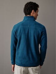 The North Face Blue Central Logo Glacier 1/4 Zip Fleece - Image 2 of 5
