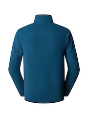 The North Face Blue Central Logo Glacier 1/4 Zip Fleece - Image 5 of 5