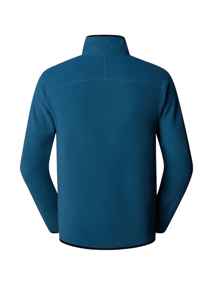 The North Face Blue Central Logo Glacier 1/4 Zip Fleece - Image 5 of 5