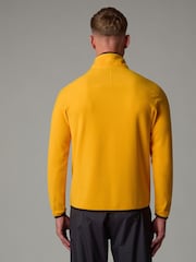 The North Face Yellow Central Logo Glacier 1/4 Zip Fleece - Image 2 of 5