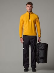 The North Face Yellow Central Logo Glacier 1/4 Zip Fleece - Image 3 of 5