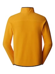 The North Face Yellow Central Logo Glacier 1/4 Zip Fleece - Image 5 of 5