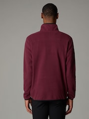 أرجواني - طبعة شعار في المنتصف - The North Face Neutral Side Logo Glacier Quarter Zip Fleece - صورة 2 من 5