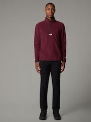 أرجواني - طبعة شعار في المنتصف - The North Face Neutral Side Logo Glacier Quarter Zip Fleece - صورة 3 من 5