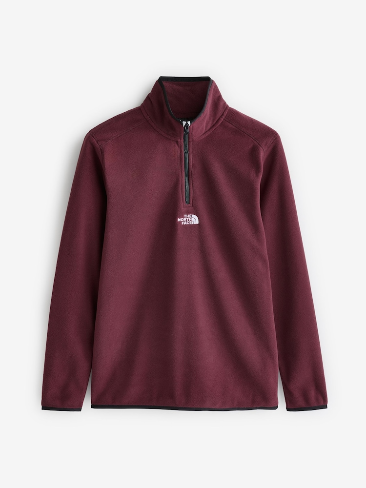 Paars - Central Logo - The North Face Neutral Side Logo Glacier Quarter Zip Fleece - Image 4 of 5