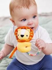 JoJo Maman Bébé Lion Bead Ring Rattle - Image 1 of 3