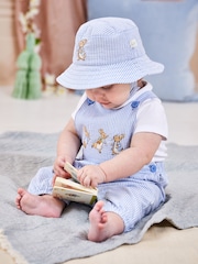 JoJo Maman Bébé Blue 2-Piece Peter Rabbit Dungarees & Bodysuit Set - Image 1 of 2