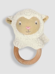 JoJo Maman Bébé Sheep Ring Rattle - Image 2 of 2