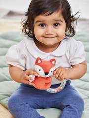 JoJo Maman Bébé Fox Bead Ring Rattle - Image 1 of 2