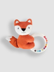 JoJo Maman Bébé Fox Bead Ring Rattle - Image 2 of 2
