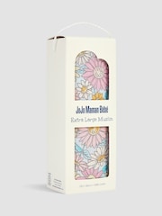 JoJo Maman Bébé Blue Floral Extra Large Muslin - Image 3 of 3