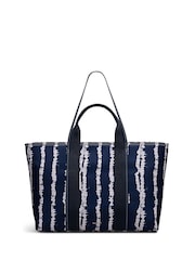 Radley Blue Halley Row Tie Dye Stripe Large Tote Bag - Image 1 of 5