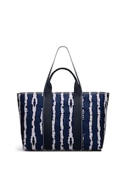 Radley Blue Halley Row Tie Dye Stripe Large Tote Bag - Image 2 of 5