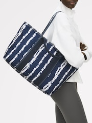 Radley Blue Halley Row Tie Dye Stripe Large Tote Bag - Image 5 of 5