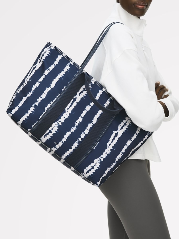 Radley Blue Halley Row Tie Dye Stripe Large Tote Bag - Image 5 of 5