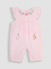 JoJo Maman Bébé Pink 2-Piece Peter Rabbit Pretty Sunsuit & Headband Set - Image 4 of 7