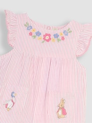 JoJo Maman Bébé Pink 2-Piece Peter Rabbit Pretty Sunsuit & Headband Set - Image 6 of 7