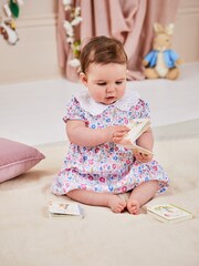 JoJo Maman Bébé Pink 2-Piece Floral Peter Rabbit Top & Shorts Set - Image 2 of 7