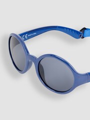 JoJo Maman Bébé Blue Flexible Sunglasses With Strap - Image 2 of 3