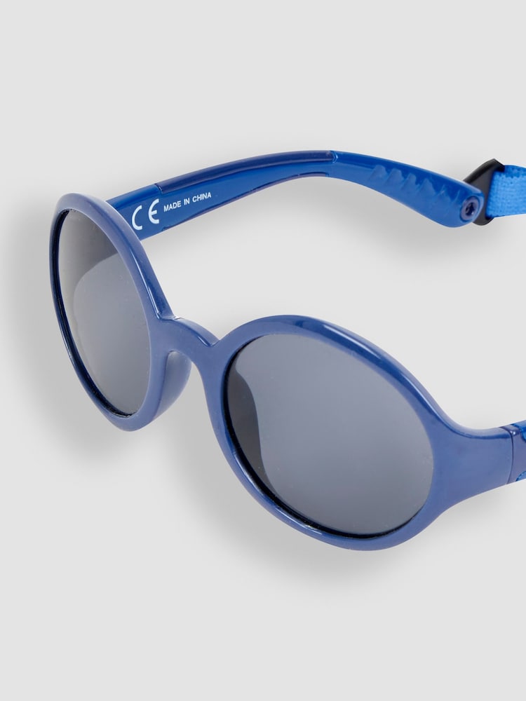 JoJo Maman Bébé Blue Flexible Sunglasses With Strap - Image 2 of 3