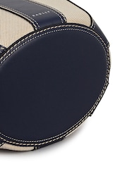 Radley Blue The Flora Medium Drawstring Bucket Bag - Image 6 of 7