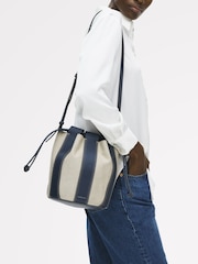 Radley Blue The Flora Medium Drawstring Bucket Bag - Image 7 of 7