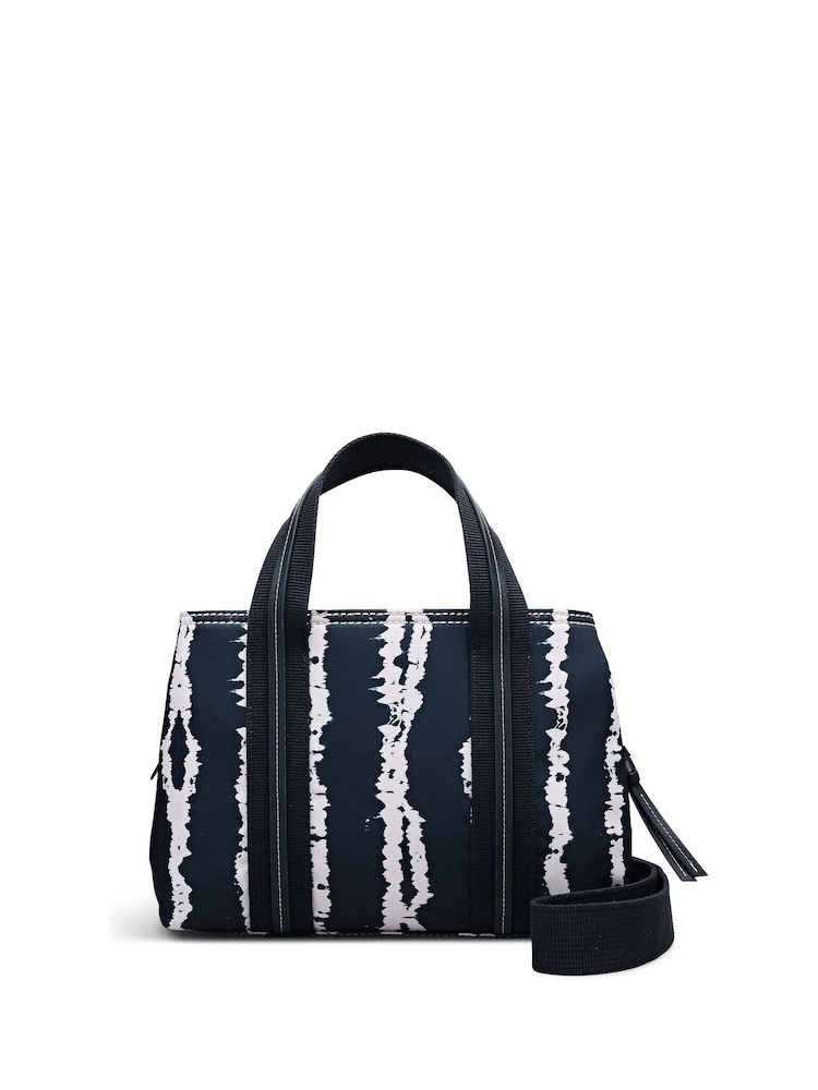 Radley Blue Halley Row Tie Dye Stripe Medium Grab Bag - Image 2 of 6