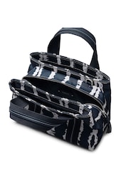Radley Blue Halley Row Tie Dye Stripe Medium Grab Bag - Image 3 of 6