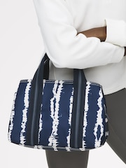 Radley Blue Halley Row Tie Dye Stripe Medium Grab Bag - Image 5 of 6