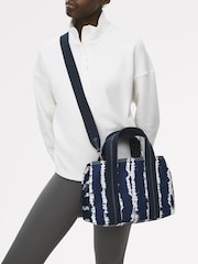 Radley Blue Halley Row Tie Dye Stripe Medium Grab Bag - Image 6 of 6