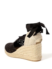 黑色 - Mint Velvet Laura Espadrille Wedge Sandals - 圖片 3/5