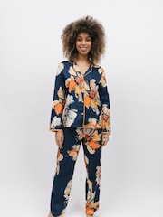 Cyberjammies Blue Floral Print Pyjamas Set - Image 2 of 5