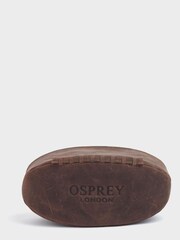 Osprey London The Rugger Leather Brown Washbag - Image 1 of 5