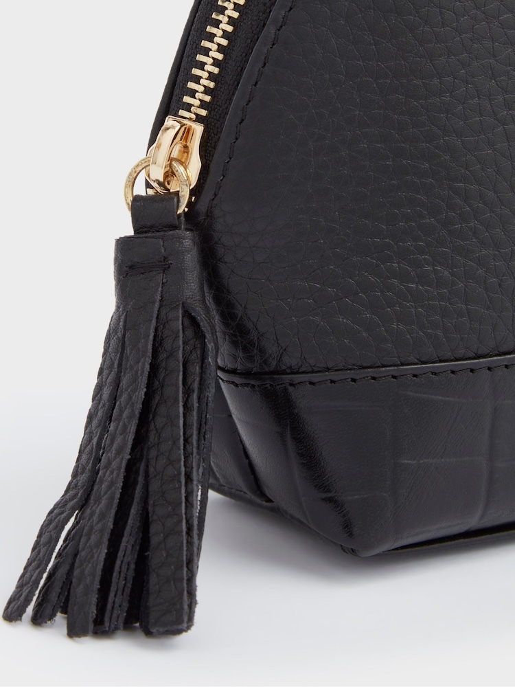Osprey London The Kellie Leather Make-Up Black Bag - Image 4 of 4