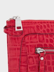 Rot - Osprey London The Ruby Clutch aus Leder, Cognac - Bild 4 von 4